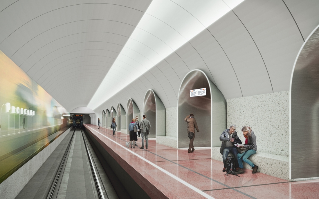 Станция «Ржевская»: BLANK ARCHITECTS