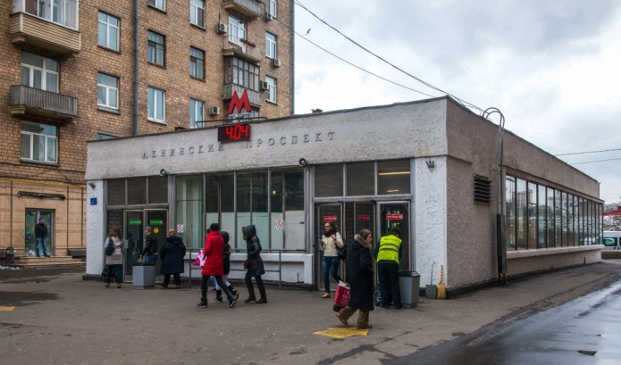 Началась реконструкция северного вестибюля  станции метро «Ленинский проспект»