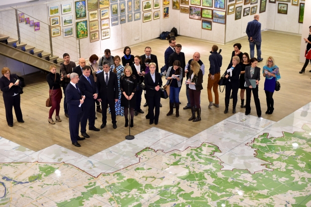 В Доме на Брестской открылась интерактивная карта Москвы