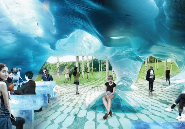 Концерн «КРОСТ» построил фасад ледяной пещеры в Зарядье по технологии трехмерной печати
