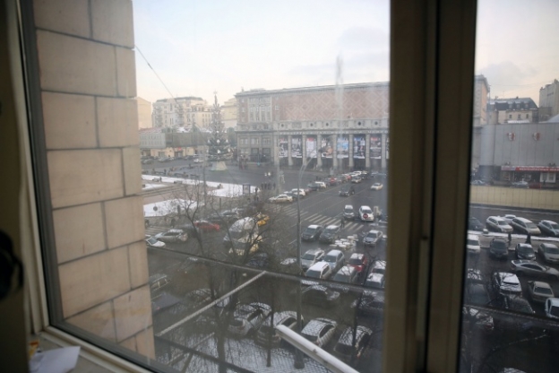 Вид на Триумфальную площадь из окон Москомархитектуры