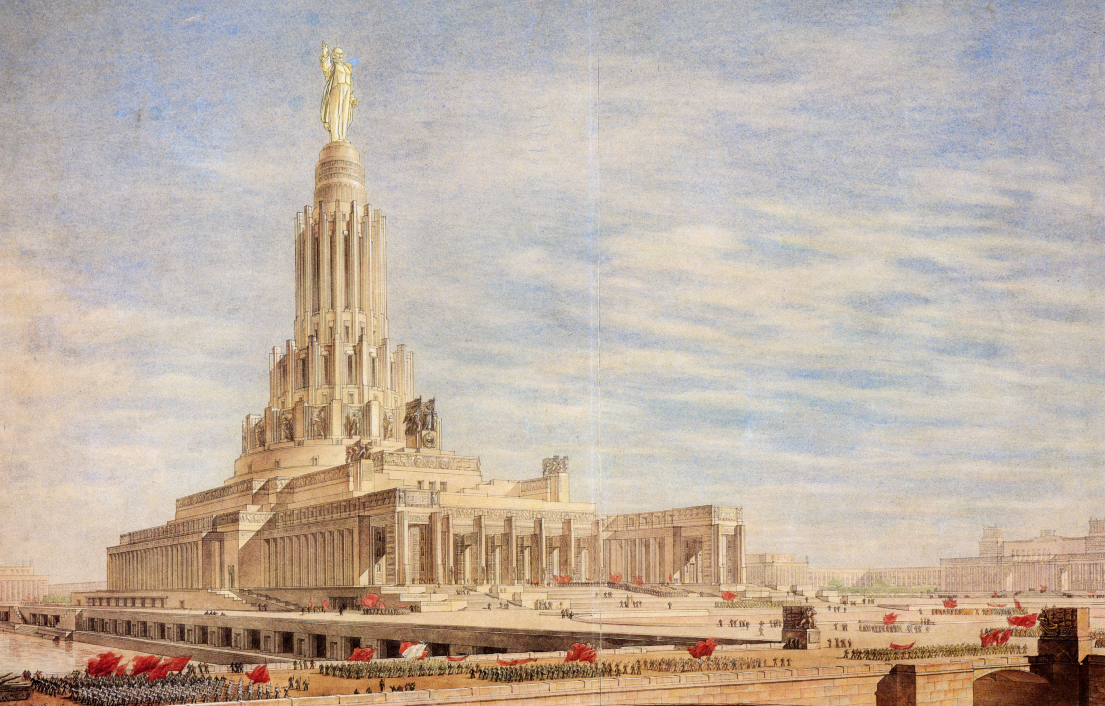 Борис Иофан. Проект Дворца Советов 1947-1948