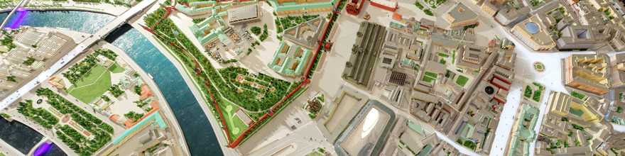 Фрагмент интерактивного макета Москвы