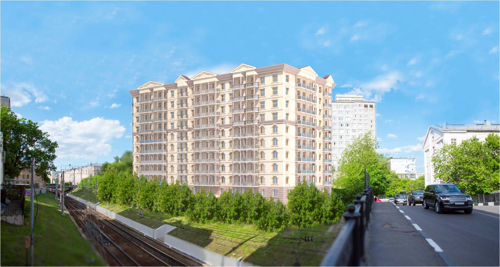Гостиница с апартаментами на ул. Казакова, вариант фасадов.