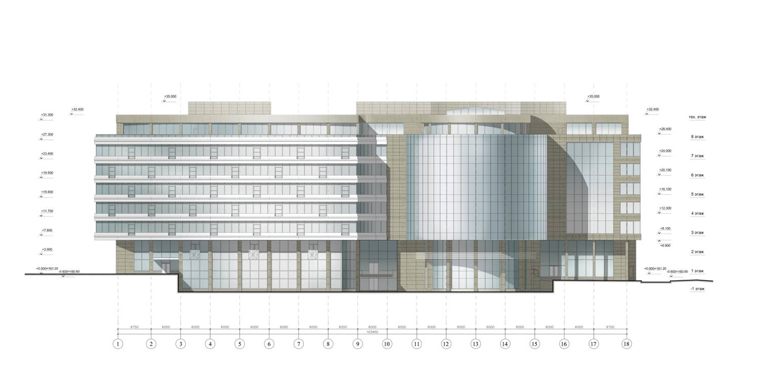 Проект реконструкции административного здания ОАО «Калибр»