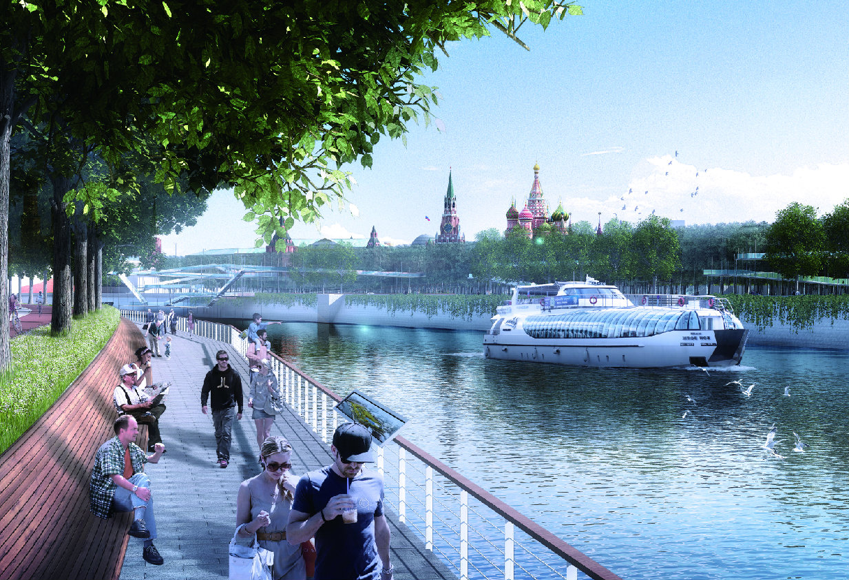Turenscape International Limited. Визуализация конкурсного проекта концепции развития территорий Москвы-реки