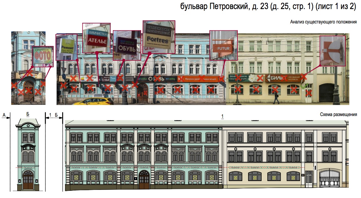Фрагмент дизайн-кода для Петровского бульвара