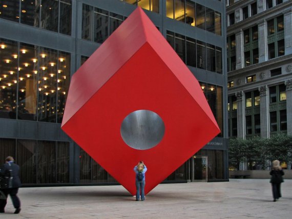 Red Cube, Исаму Ногучи, Нью-Йорк