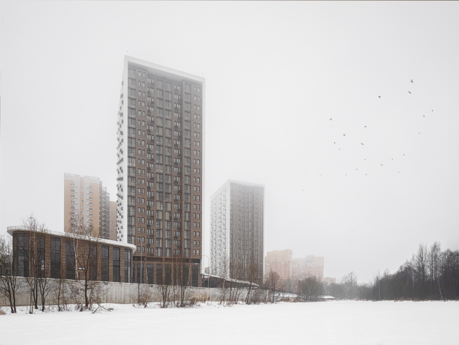 Жилой комплекс «Тургенева» по проекту бюро «Крупный план» в городе Пушкино получил разрешение на ввод в эксплуатацию