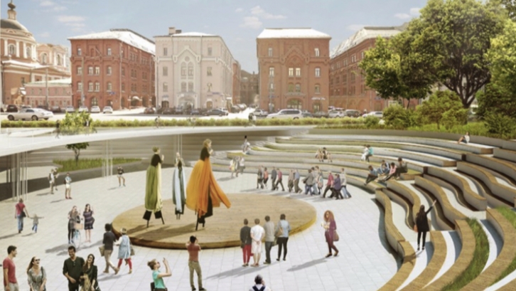 Строительство пешеходной зоны у Политехнического музея начнется в 2017 году