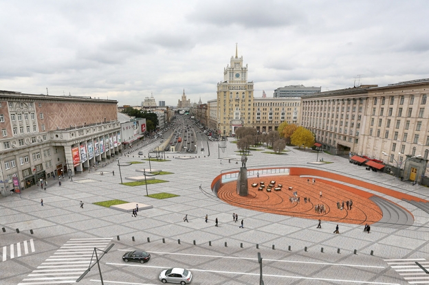 Альтернативный проект реконструкции Триумфальной площади, разработанный бюро Megabudka  © бюро Megabudka