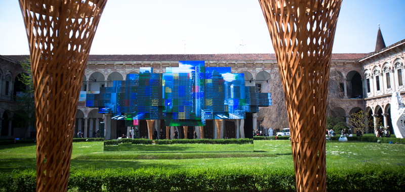 Инсталляция U_cloud, Милан, 2014