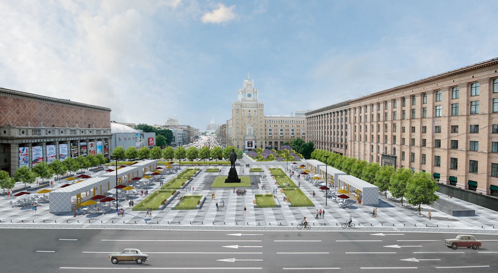 Проект благоустройства Триумфальной площади, buromoscow 